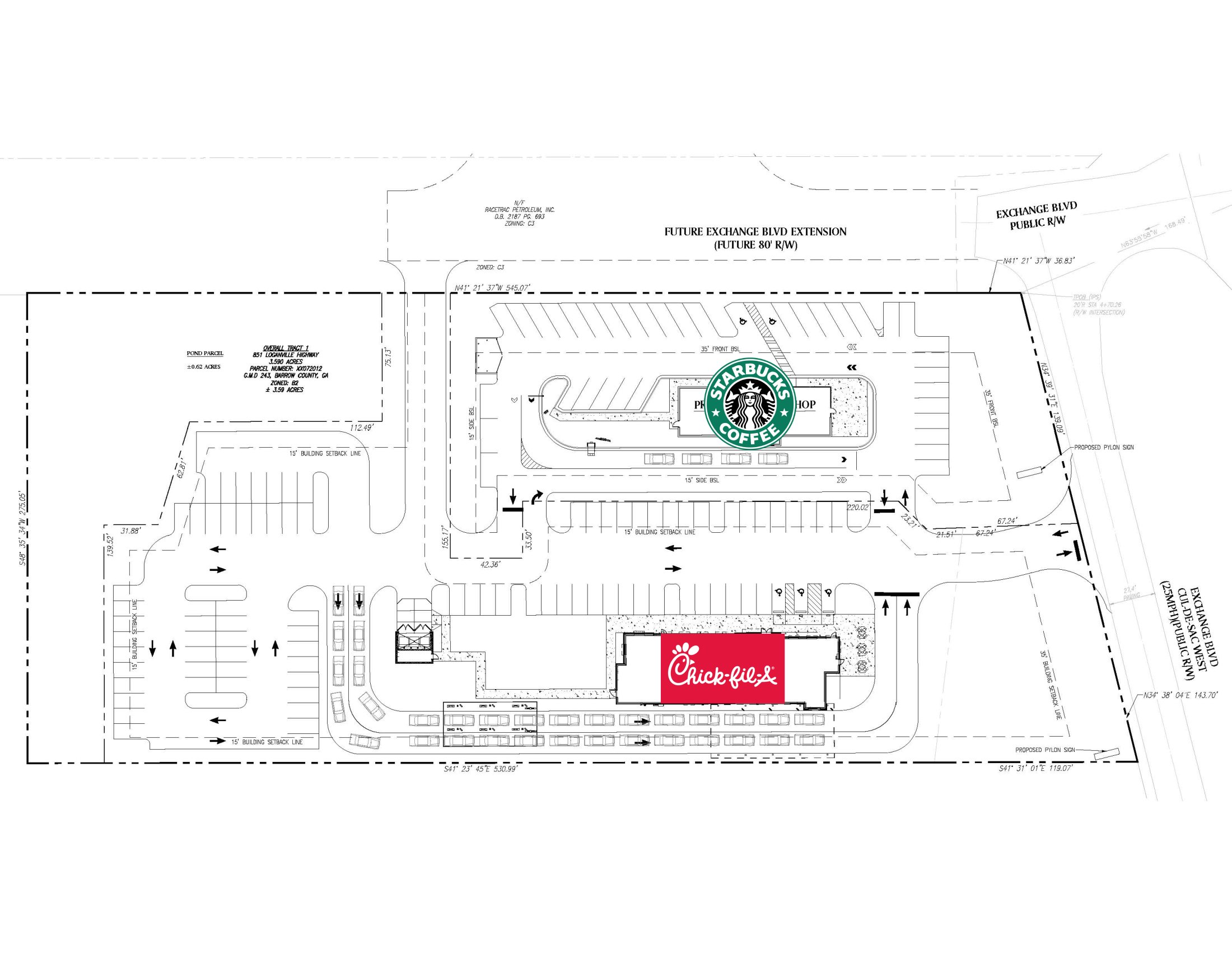 Chick-fil-A Bethlehem - Site Plan Aerial