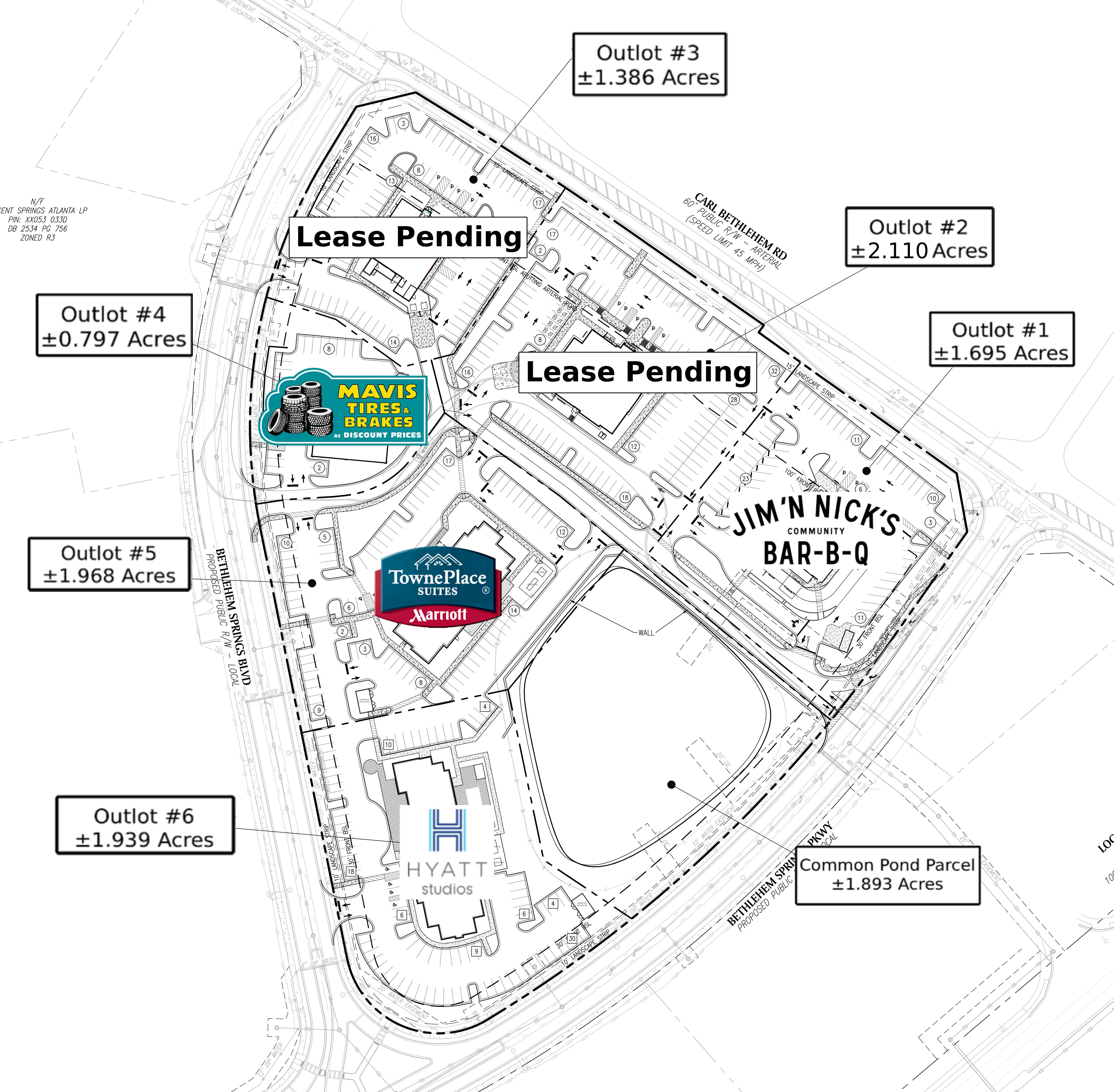 Phase II Bethlehem Outparcel Site Plan