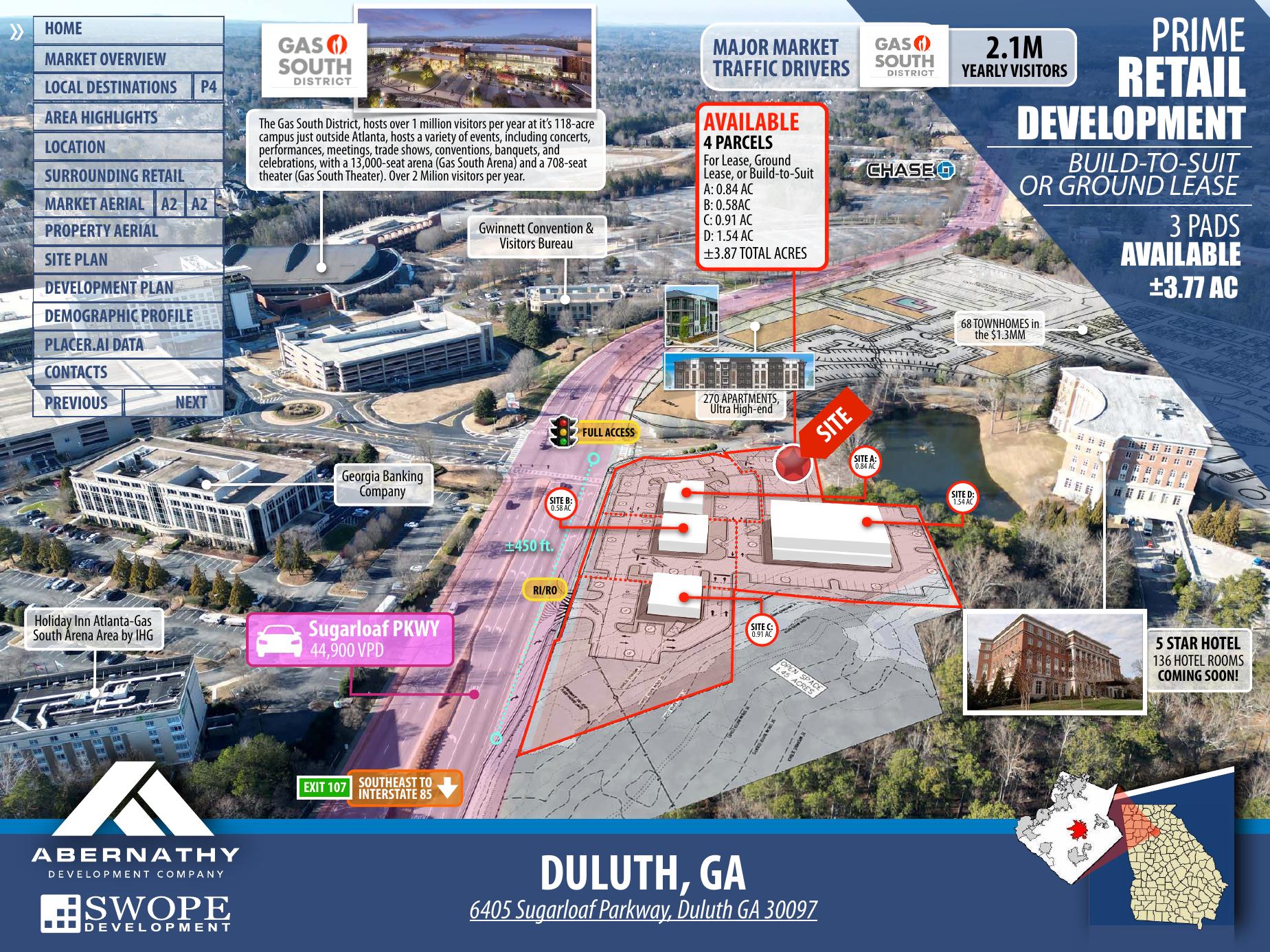 Sugarloaf Gateway leasing brochure — cover page
